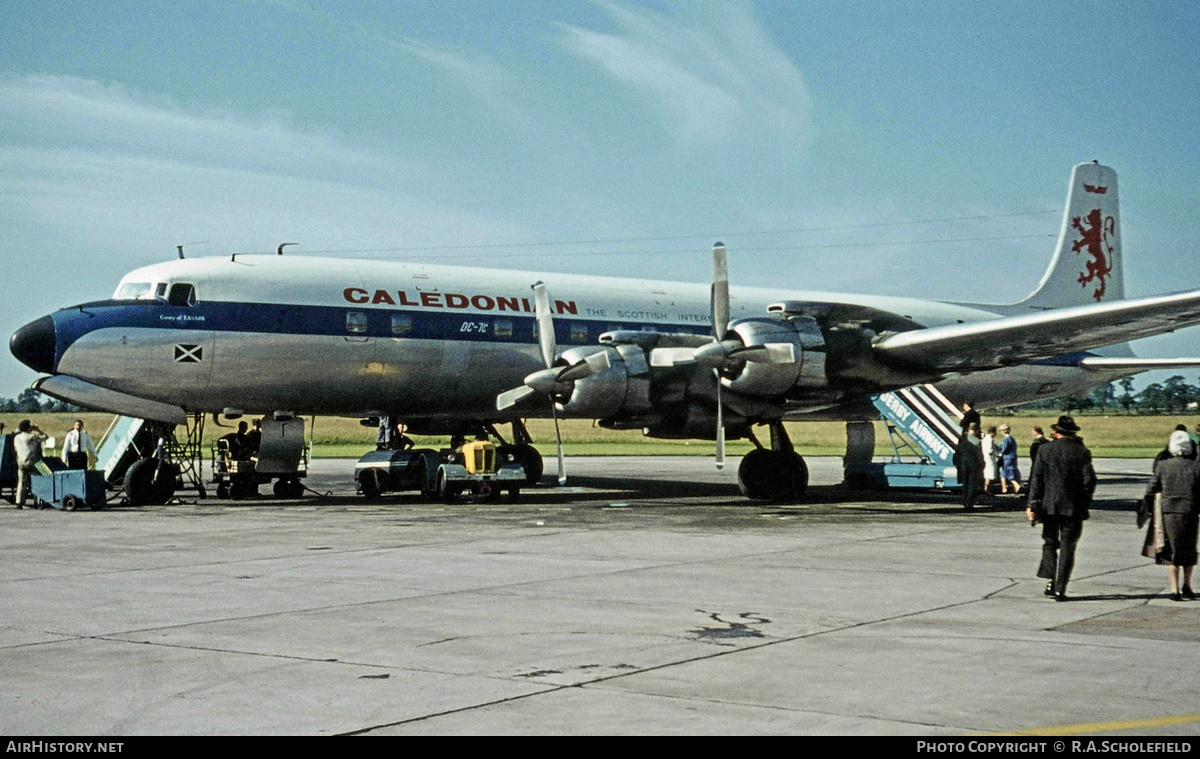 Aircraft Photo of G-ASID | Douglas DC-7C | Caledonian Airways | AirHistory.net #11465