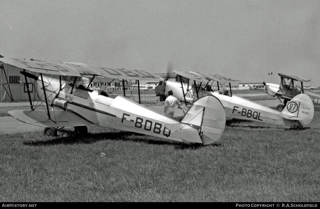 Aircraft Photo of F-BDBQ | Stampe-Vertongen SV-4C | AirHistory.net #11489