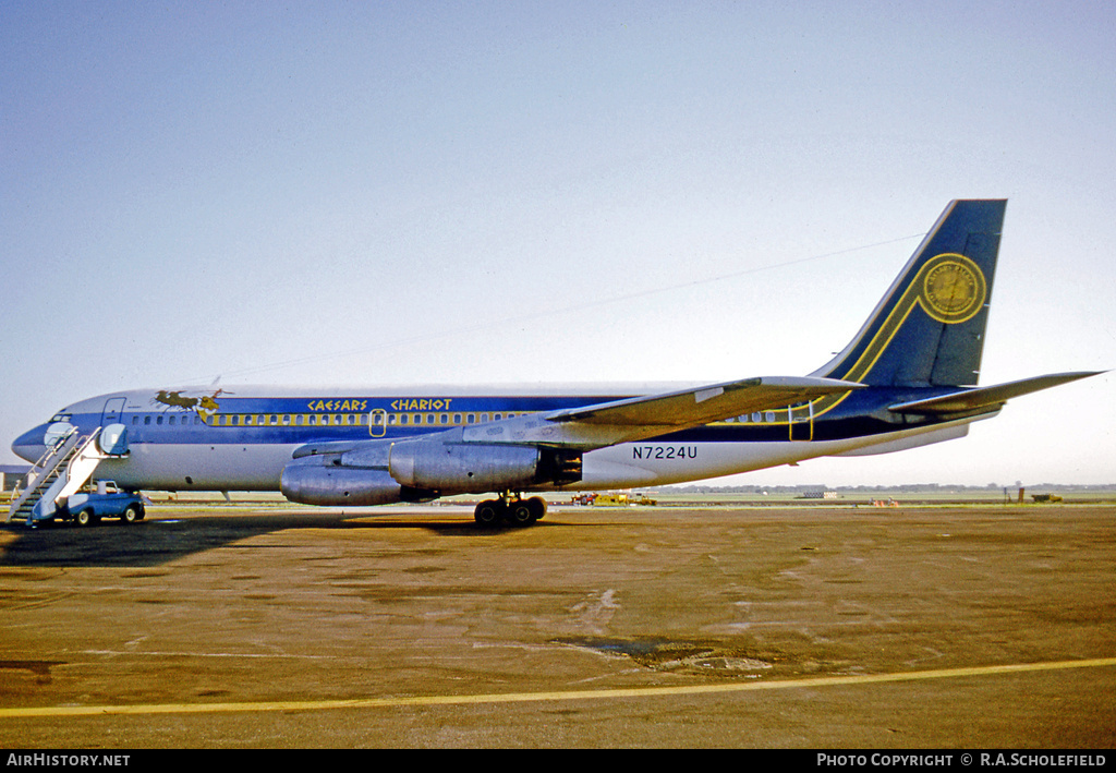 Aircraft Photo of N7224U | Boeing 720-022 | Caesars Chariot - Caesars Palace | AirHistory.net #11498