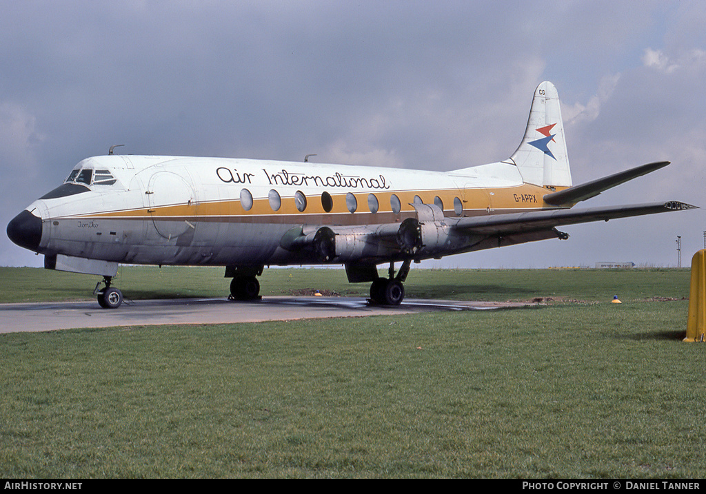 Aircraft Photo of G-APPX | Vickers 702 Viscount | Air International | AirHistory.net #11574