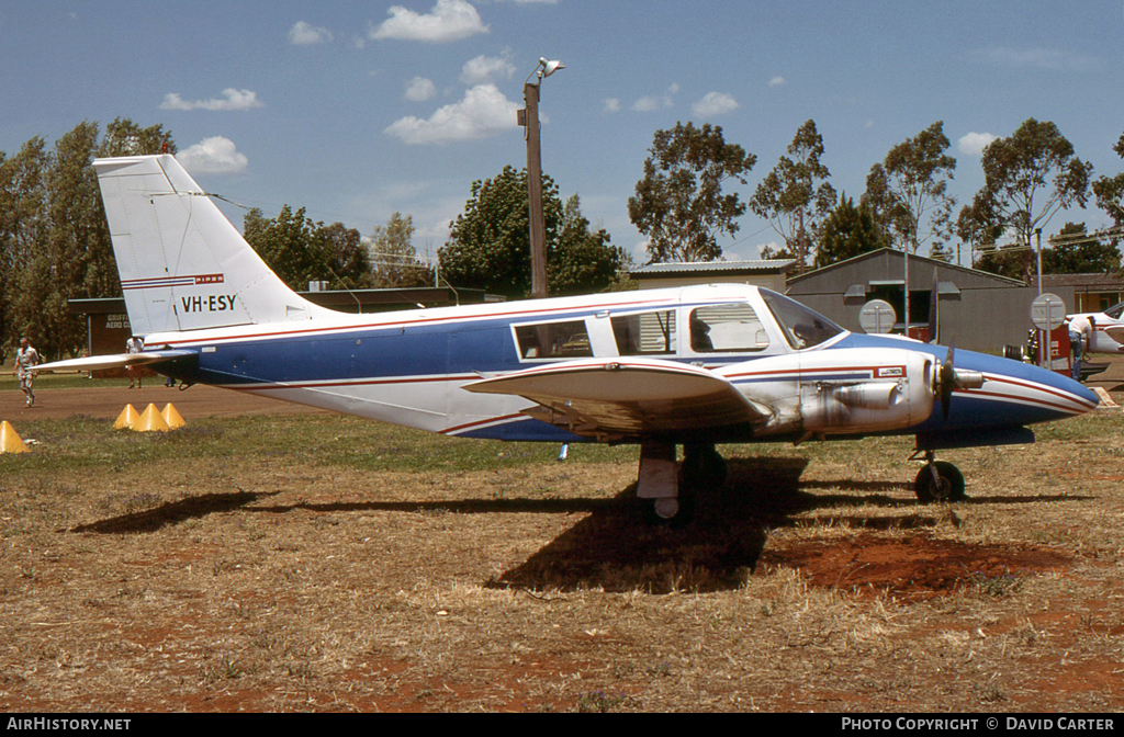 Aircraft Photo of VH-ESY | Piper PA-34-200 Seneca | AirHistory.net #11598