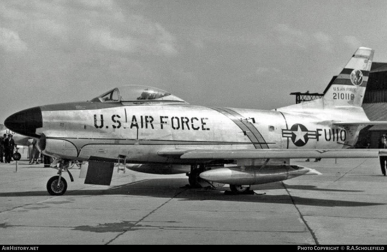 Aircraft Photo of 52-10110 / 210110 | North American F-86D Sabre | USA - Air Force | AirHistory.net #11618