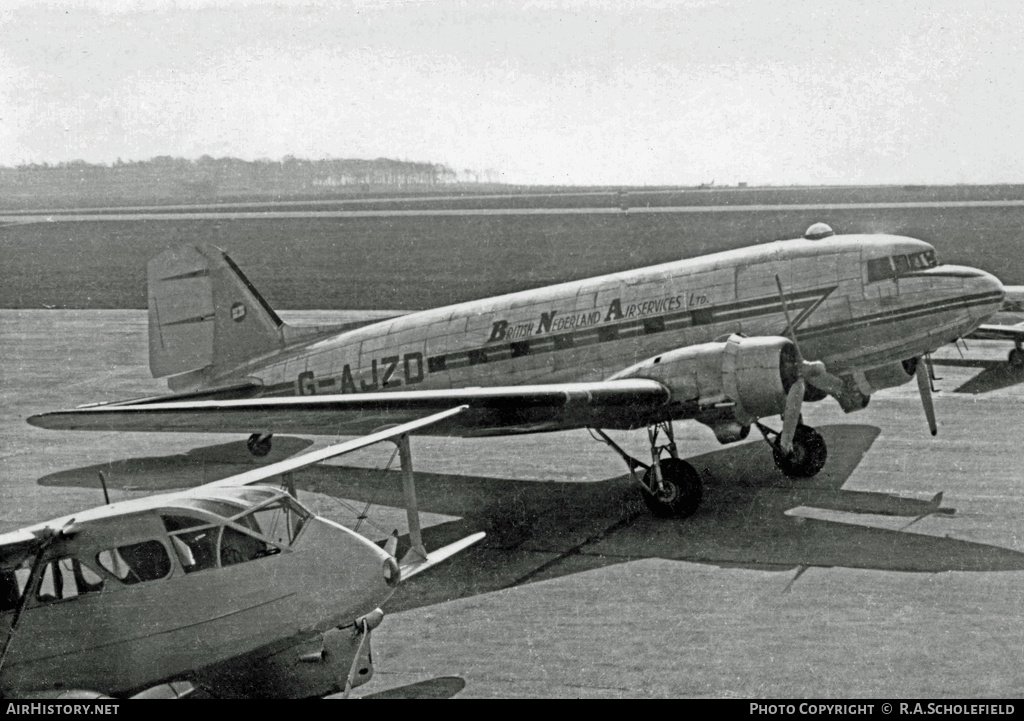 Aircraft Photo of G-AJZD | Douglas C-47A Dakota Mk.3 | British Nederland Airservices | AirHistory.net #11627