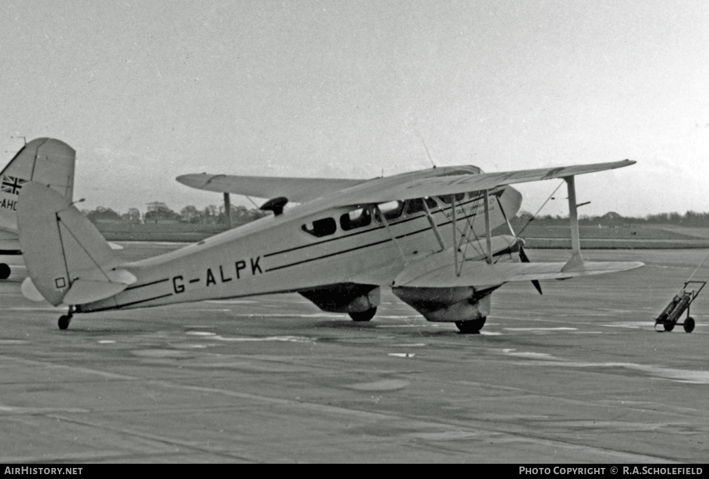Aircraft Photo of G-ALPK | De Havilland D.H. 89A Dragon Rapide | Air Taxi Cumberland | AirHistory.net #11638