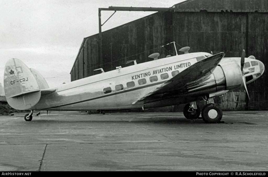 Aircraft Photo of CF-CRJ | Lockheed 414 Hudson III | Kenting Aviation | AirHistory.net #11649