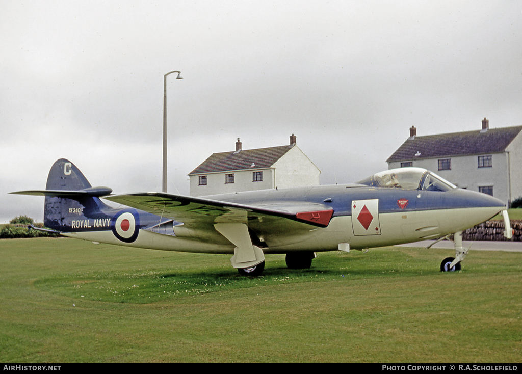 Aircraft Photo of XE340 | Hawker Sea Hawk FGA6 | UK - Navy | AirHistory.net #11652