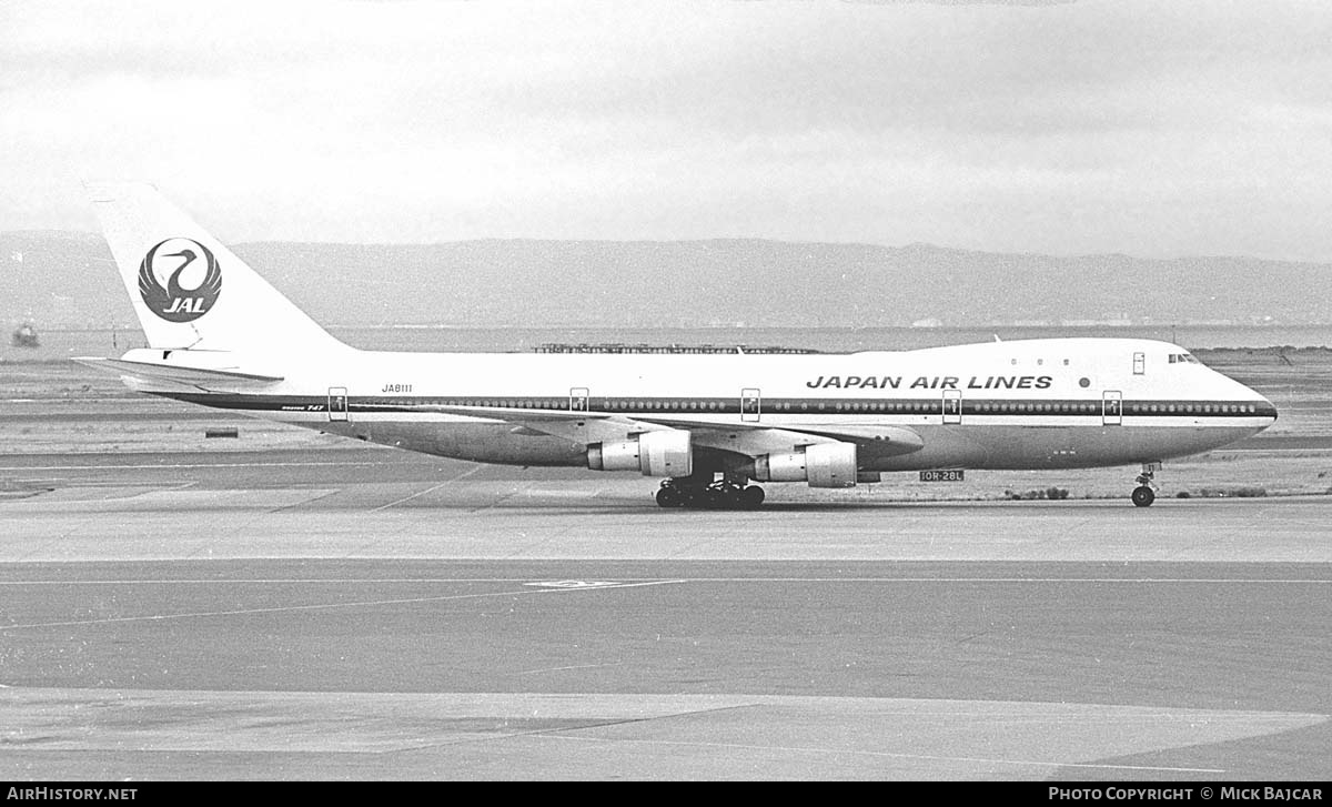 Aircraft Photo of JA8111 | Boeing 747-246B | Japan Air Lines - JAL | AirHistory.net #11693