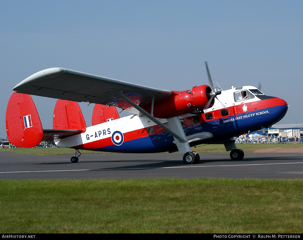 Aircraft Photo of G-APRS | Scottish Aviation Twin Pioneer Series 3 | UK - Air Force | AirHistory.net #11697