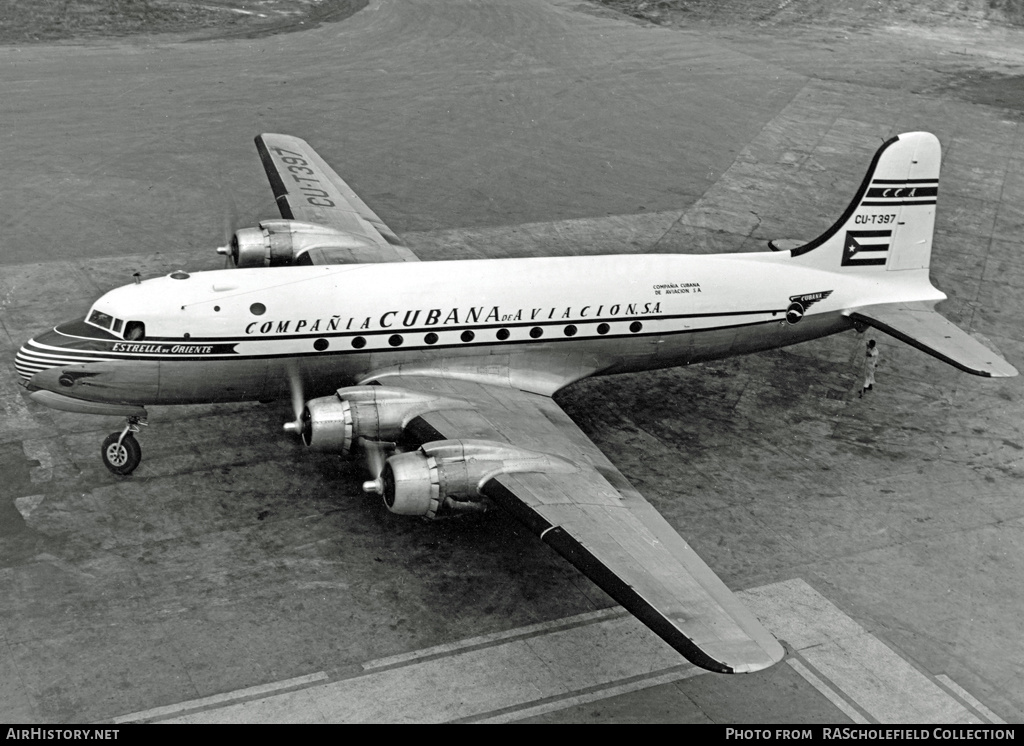 Aircraft Photo of CU-T397 | Douglas C54A-DC | Cubana | AirHistory.net #11737