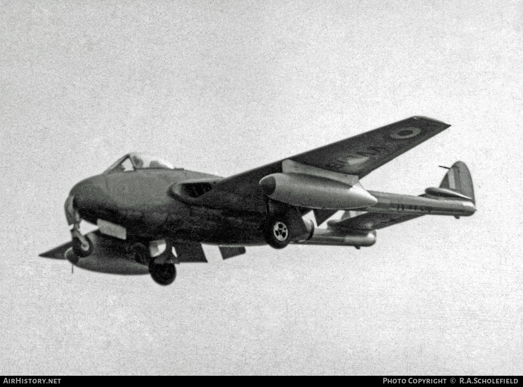 Aircraft Photo of VV616 | De Havilland D.H. 100 Vampire FB5 | UK - Air Force | AirHistory.net #11792