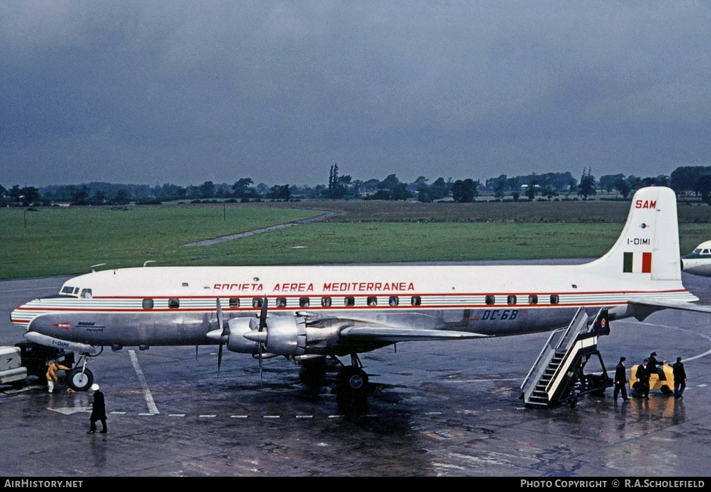 Aircraft Photo of I-DIMI | Douglas DC-6B | Società Aerea Mediterranea - SAM | AirHistory.net #11794