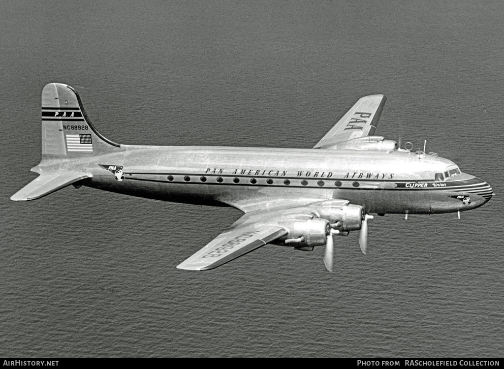 Aircraft Photo of NC88928 | Douglas C54A-DC | Pan American World Airways - PAA | AirHistory.net #11796