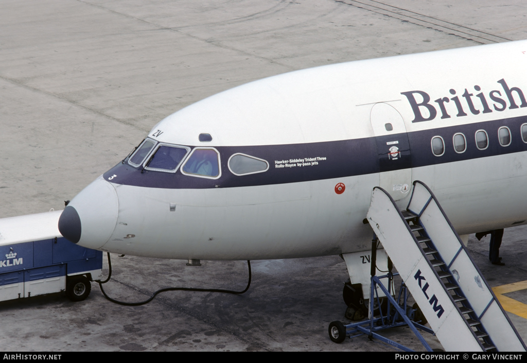 Aircraft Photo of G-AWZV | Hawker Siddeley HS-121 Trident 3B | British Airways | AirHistory.net #11800