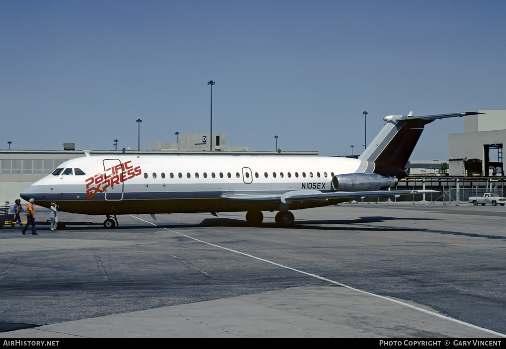 Aircraft Photo of N105EX | BAC 111-201AC One-Eleven | Pacific Express | AirHistory.net #11801