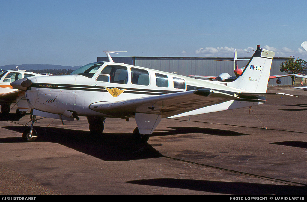 Aircraft Photo of VH-EUC | Beech 36 Bonanza 36 | Sunland Aviation Services | AirHistory.net #11821