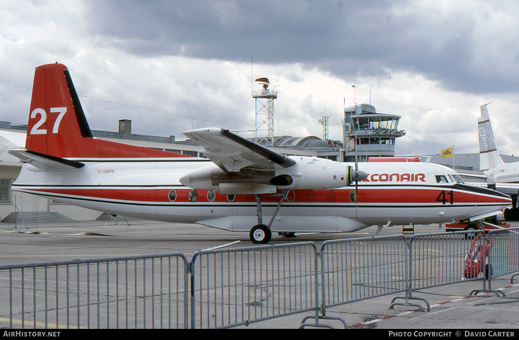 Aircraft Photo of C-GSFS | Fokker F27-600/AT Friendship | Conair Aviation | AirHistory.net #11833