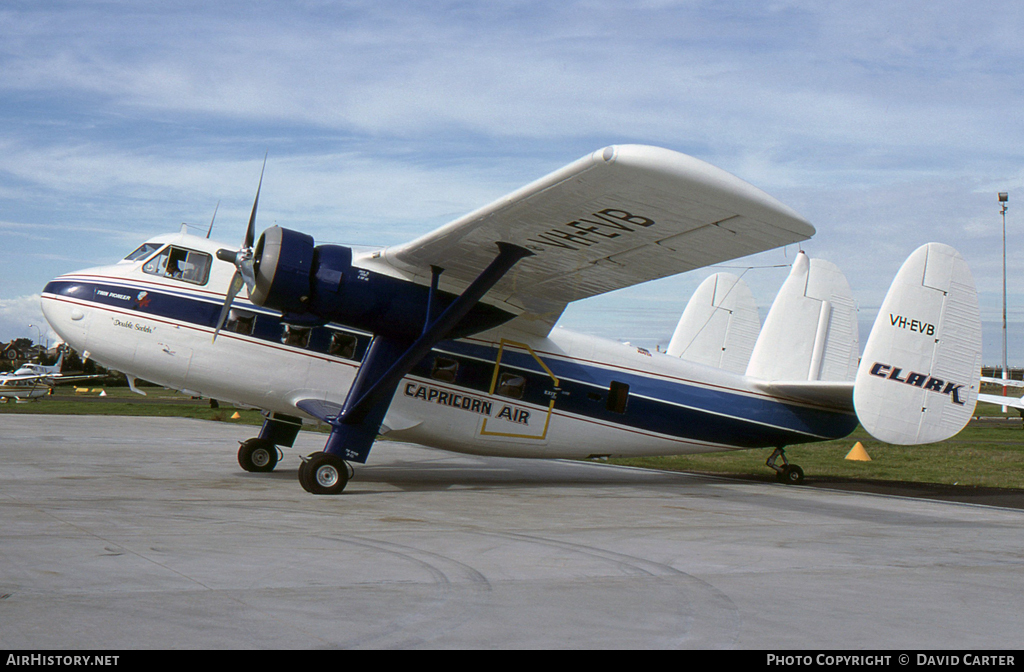 Aircraft Photo of VH-EVB | Scottish Aviation Twin Pioneer Series 3 | Capricorn Air | AirHistory.net #11836