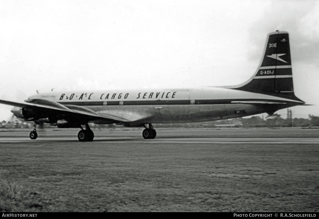 Aircraft Photo of G-AOIJ | Douglas DC-7C(F) | BOAC Cargo Service | AirHistory.net #11839