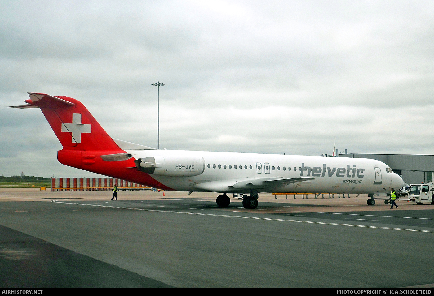 Aircraft Photo of HB-JVE | Fokker 100 (F28-0100) | Helvetic Airways | AirHistory.net #11849