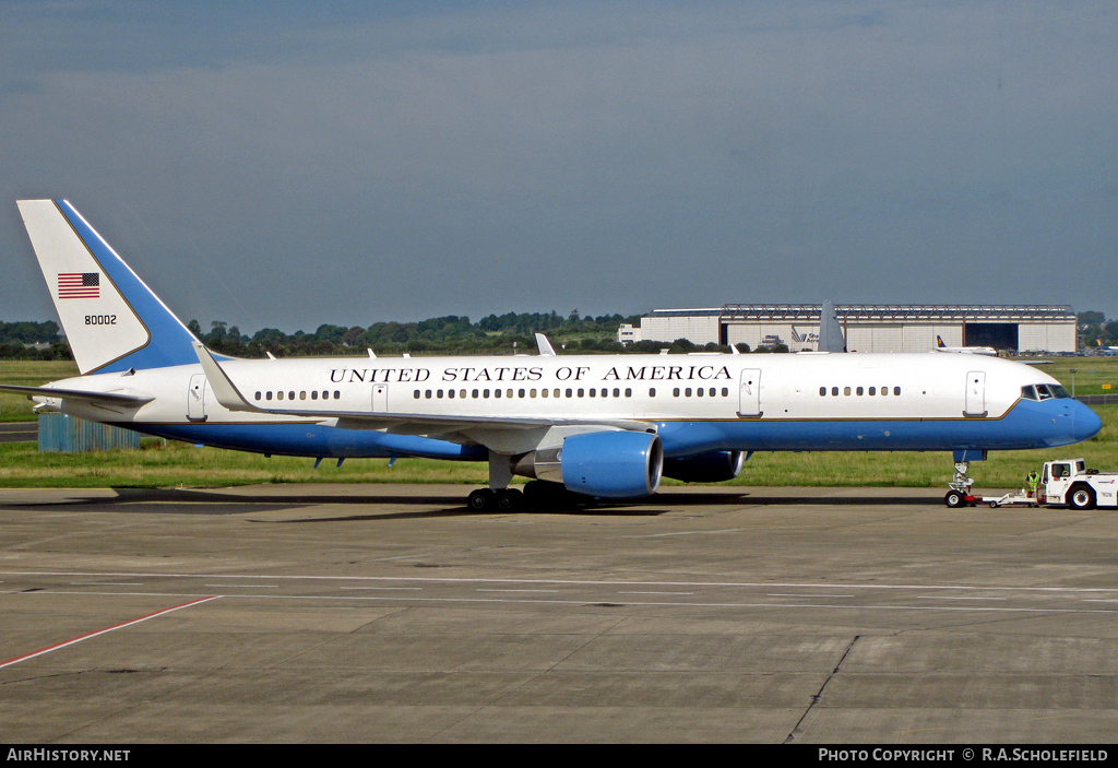 Aircraft Photo of 98-0002 / 80002 | Boeing C-32A (757-200) | USA - Air Force | AirHistory.net #11851