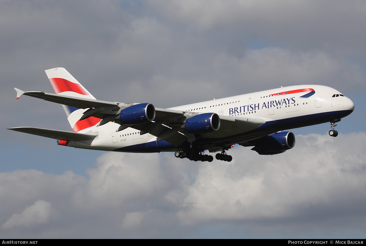 Aircraft Photo of G-XLEF | Airbus A380-841 | British Airways | AirHistory.net #11854