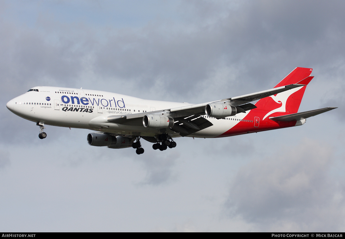 Aircraft Photo of VH-OJU | Boeing 747-438 | Qantas | AirHistory.net #11863