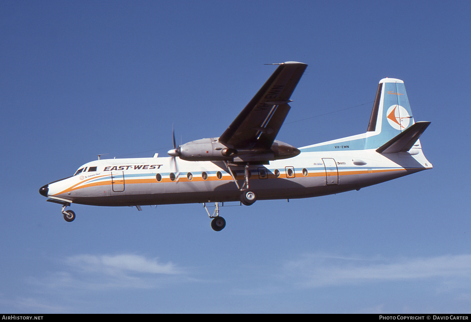 Aircraft Photo of VH-EWN | Fokker F27-500 Friendship | East-West Airlines | AirHistory.net #11880