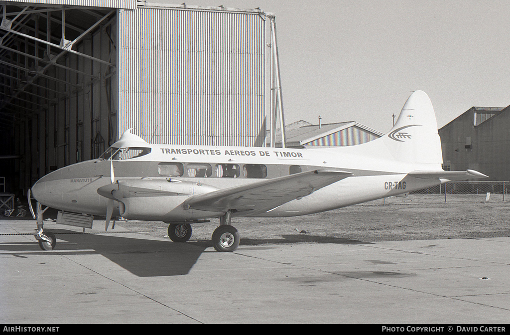 Aircraft Photo of CR-TAG | De Havilland D.H. 104 Dove 1B | Transportes Aéreos de Timor | AirHistory.net #11884