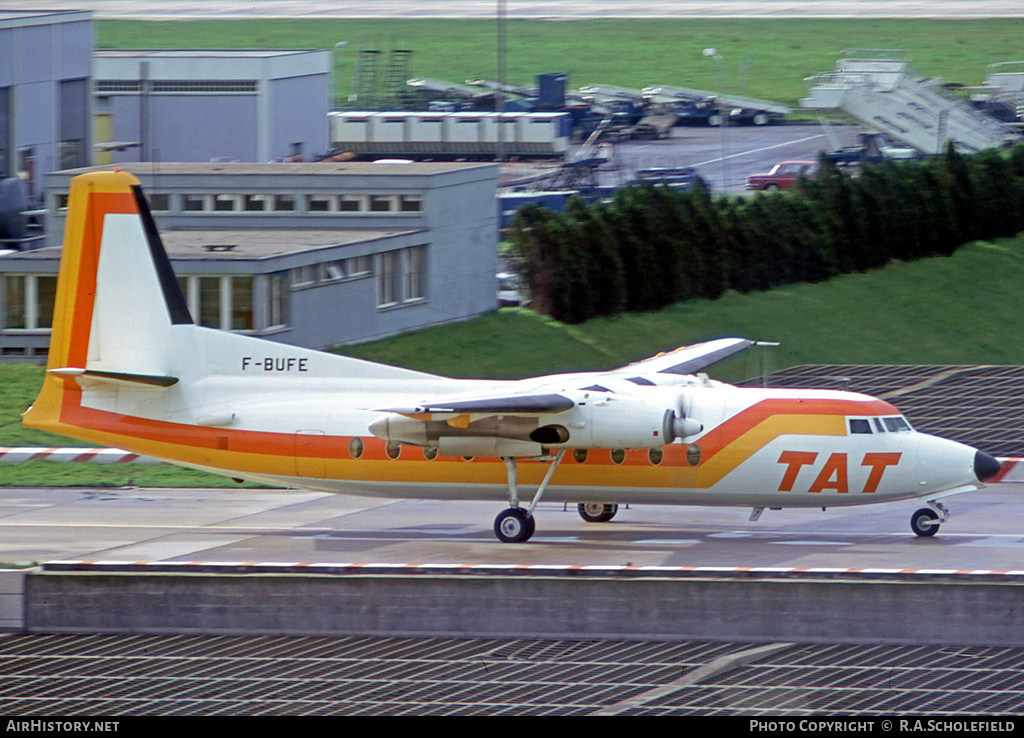 Aircraft Photo of F-BUFE | Fokker F27-200 Friendship | TAT - Touraine Air Transport | AirHistory.net #11929