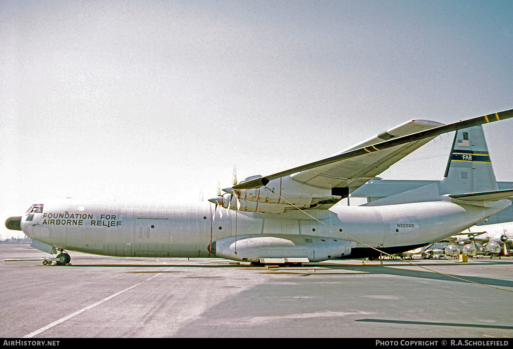 Aircraft Photo of N200AR | Douglas C-133A Cargomaster | Foundation for Airborne Relief - FAR | AirHistory.net #11933