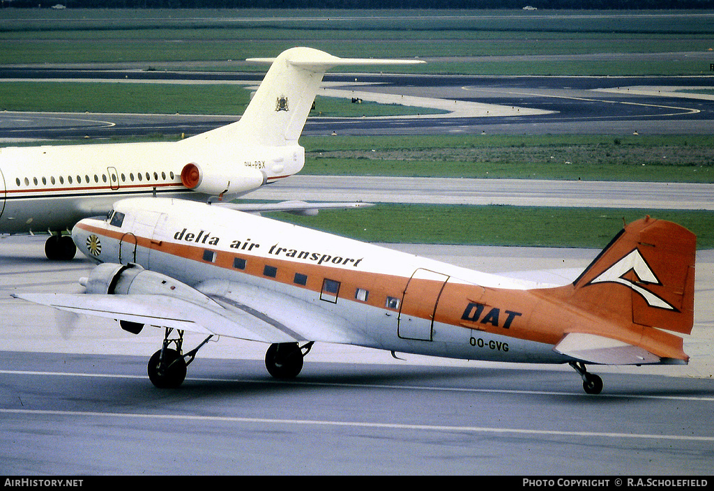 Aircraft Photo of OO-GVG | Douglas DC-3C | Delta Air Transport - DAT | AirHistory.net #11935
