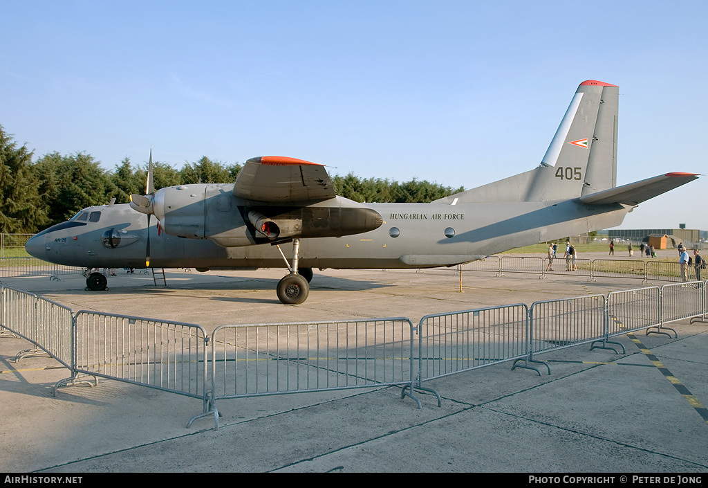 Aircraft Photo of 405 | Antonov An-26 | Hungary - Air Force | AirHistory.net #11939
