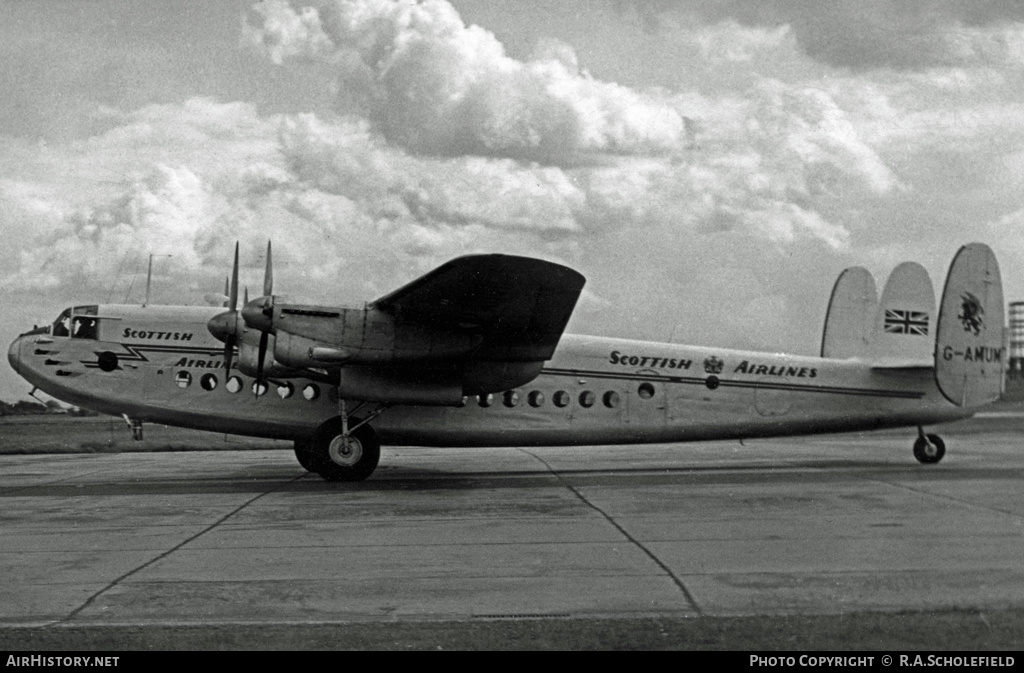 Aircraft Photo of G-AMUM | Avro 685 York C1 | Scottish Airlines | AirHistory.net #11956