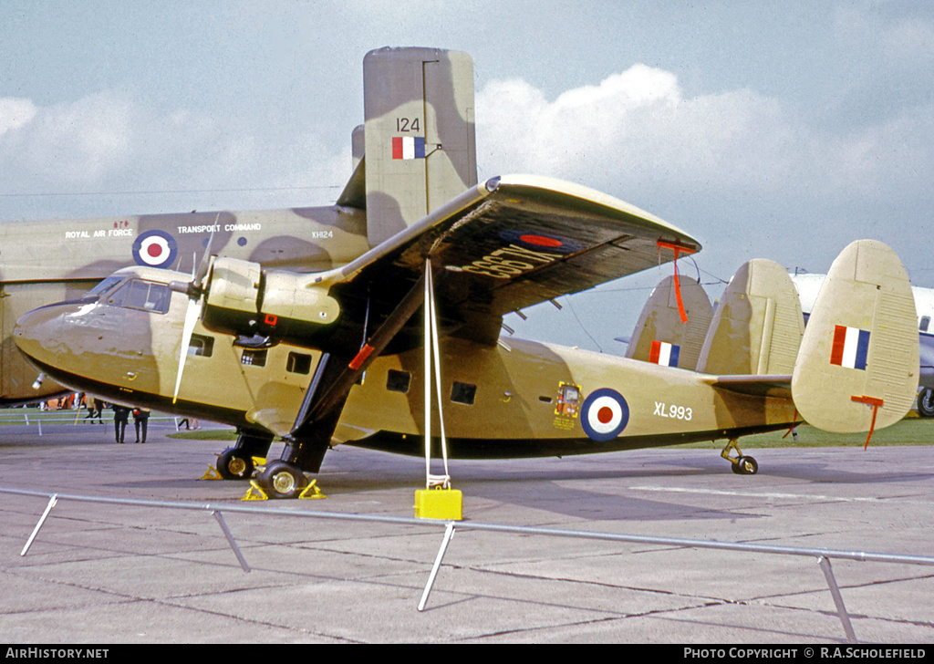Aircraft Photo of XL993 | Scottish Aviation Twin Pioneer CC.1 | UK - Air Force | AirHistory.net #11966