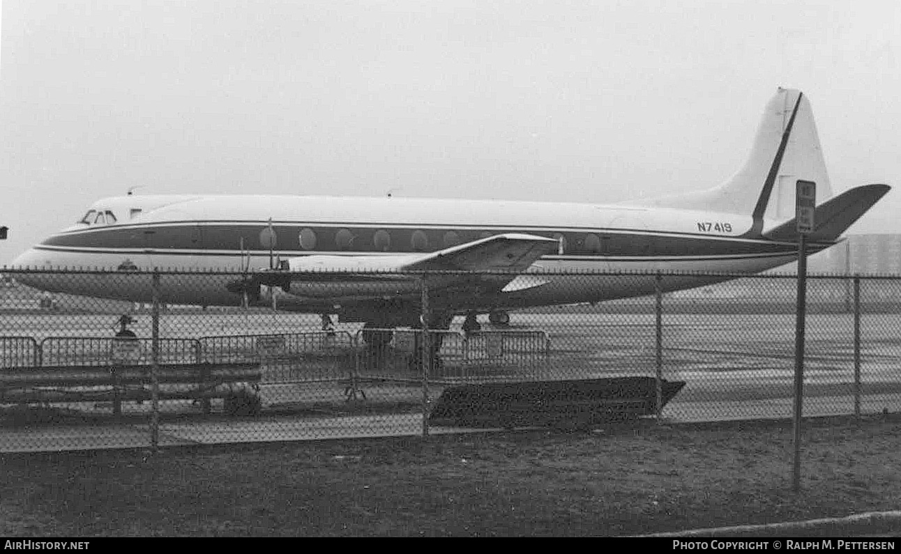 Aircraft Photo of N7419 | Vickers 745D Viscount | AirHistory.net #11992