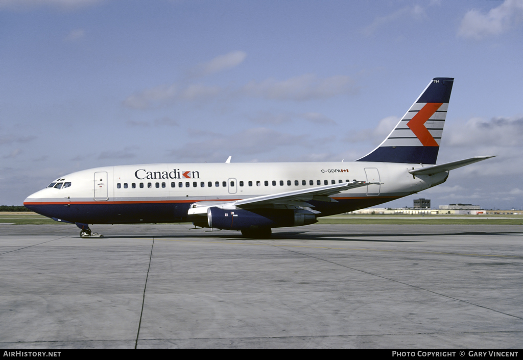 Aircraft Photo of C-GDPA | Boeing 737-2T2C/Adv | Canadian Airlines | AirHistory.net #12057