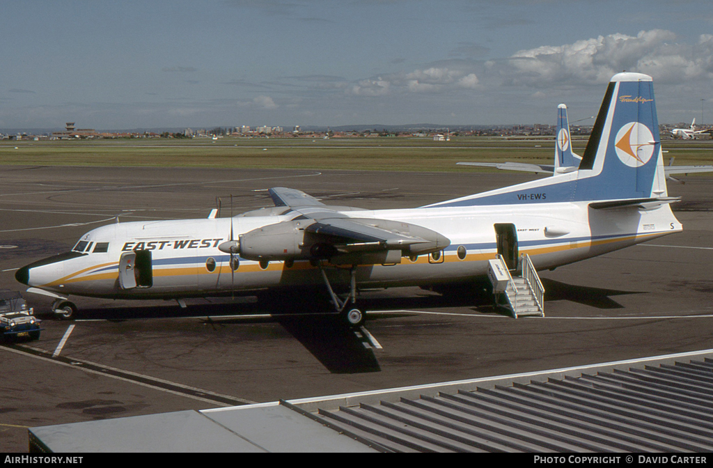 Aircraft Photo of VH-EWS | Fokker F27-500 Friendship | East-West Airlines | AirHistory.net #12102