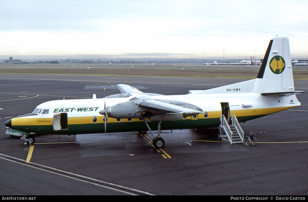 Aircraft Photo of VH-EWX | Fokker F27-500 Friendship | East-West Airlines | AirHistory.net #12103