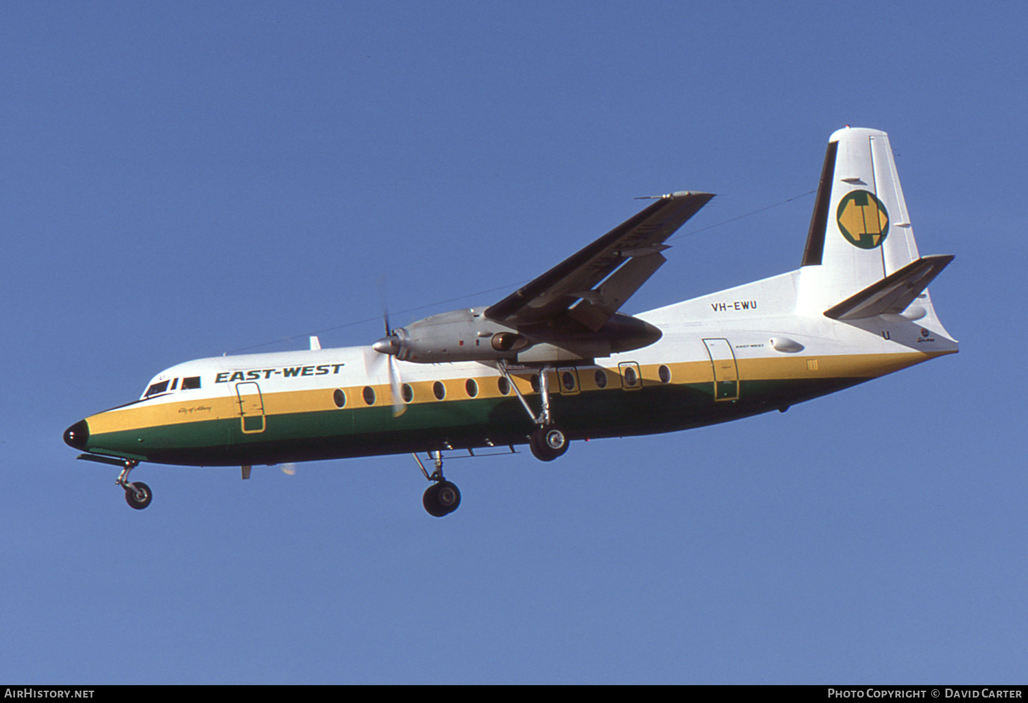 Aircraft Photo of VH-EWU | Fokker F27-500 Friendship | East-West Airlines | AirHistory.net #12120