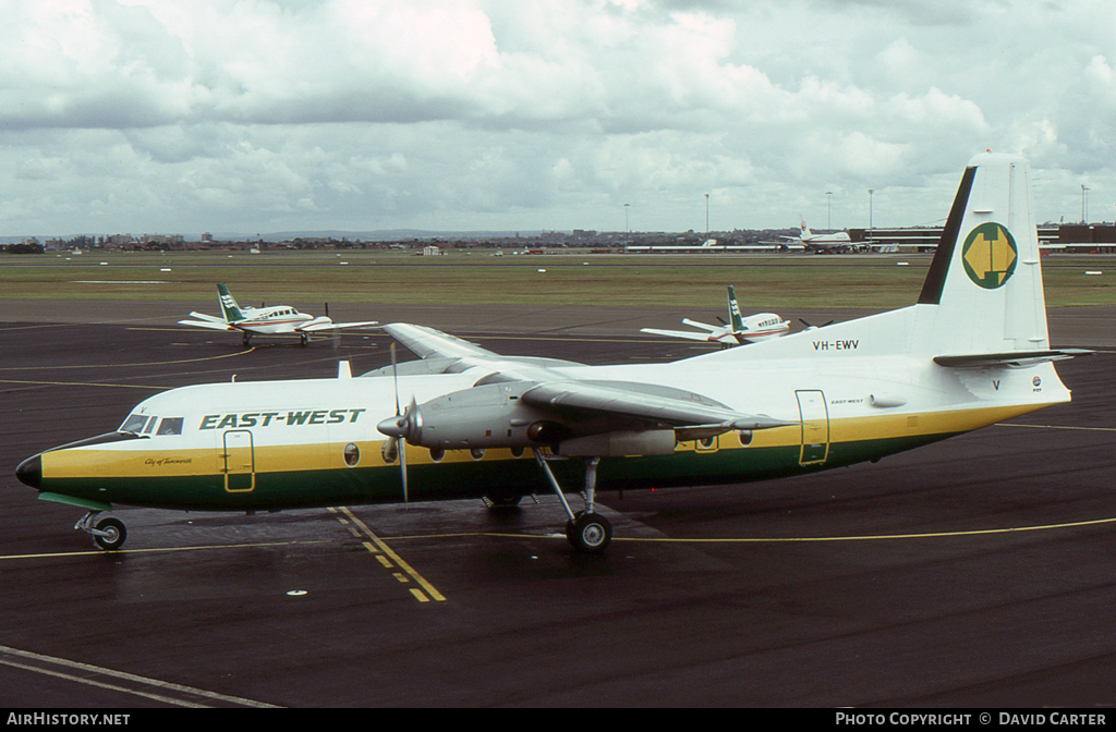 Aircraft Photo of VH-EWV | Fokker F27-500 Friendship | East-West Airlines | AirHistory.net #12121