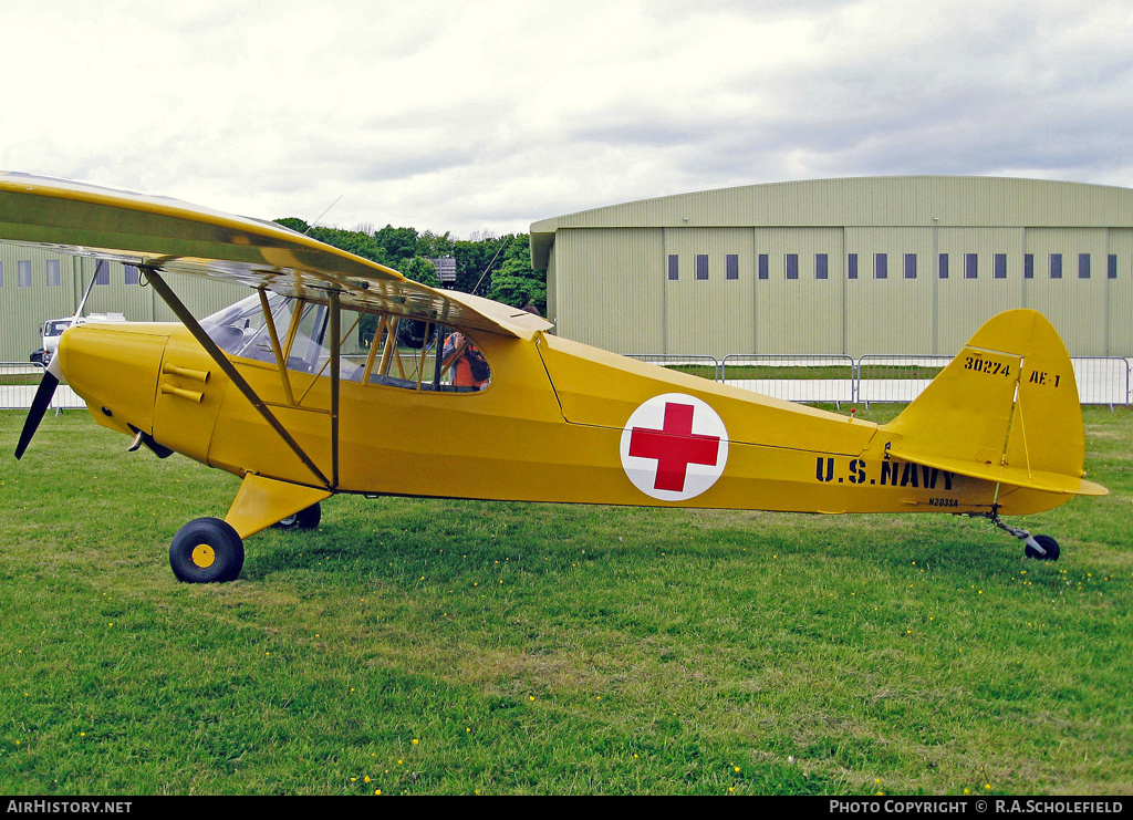 Aircraft Photo of N203SA | Piper J-5C Cub Cruiser | AirHistory.net #12152