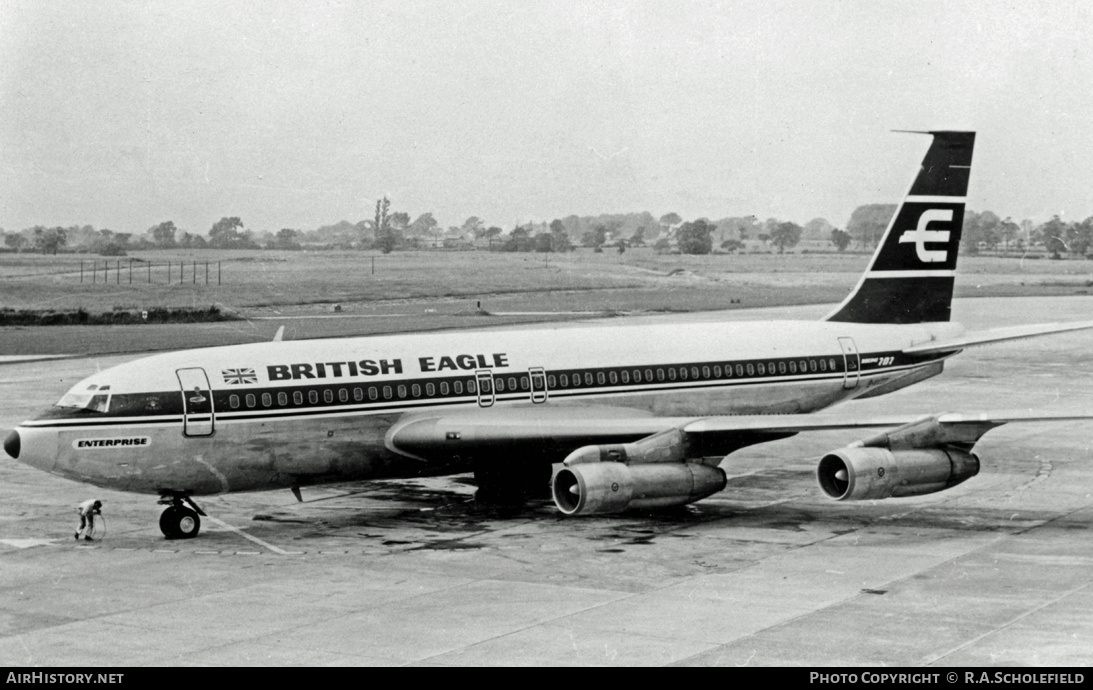 Aircraft Photo of G-AVZZ | Boeing 707-138B | British Eagle International Airlines | AirHistory.net #12163