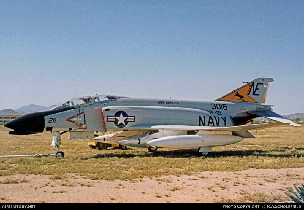 Aircraft Photo of 153016 / 3016 | McDonnell F-4N Phantom II | USA - Navy | AirHistory.net #12199