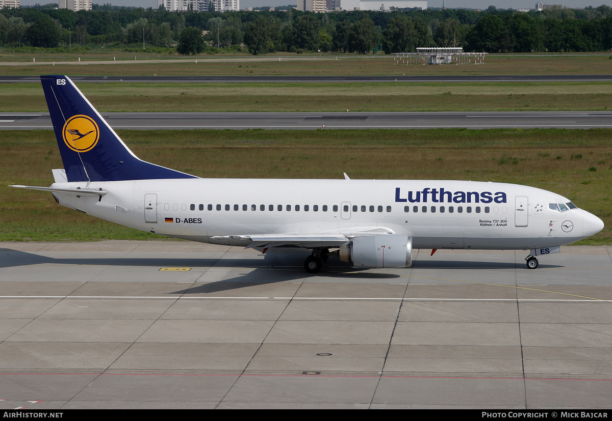 Aircraft Photo of D-ABES | Boeing 737-330 | Lufthansa | AirHistory.net #12243
