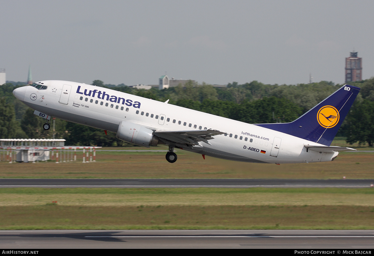 Aircraft Photo of D-ABEO | Boeing 737-330 | Lufthansa | AirHistory.net #12258