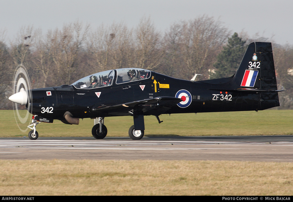 Aircraft Photo of ZF342 | Short S-312 Tucano T1 | UK - Air Force | AirHistory.net #12279