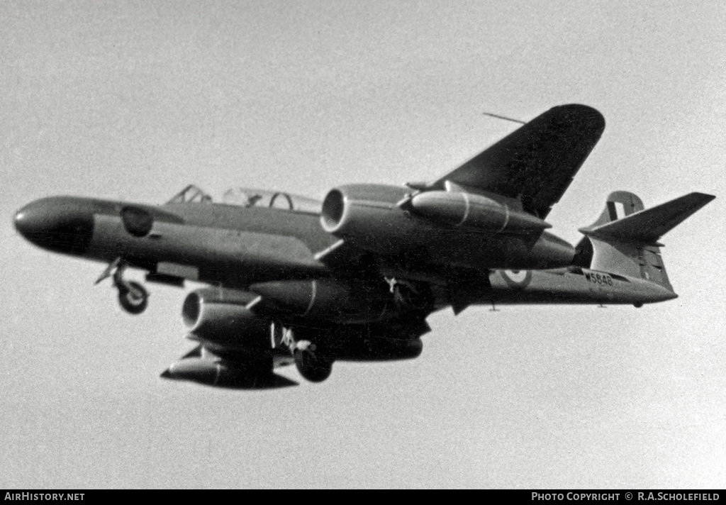 Aircraft Photo of WS848 | Gloster Meteor NF14 | UK - Air Force | AirHistory.net #12296