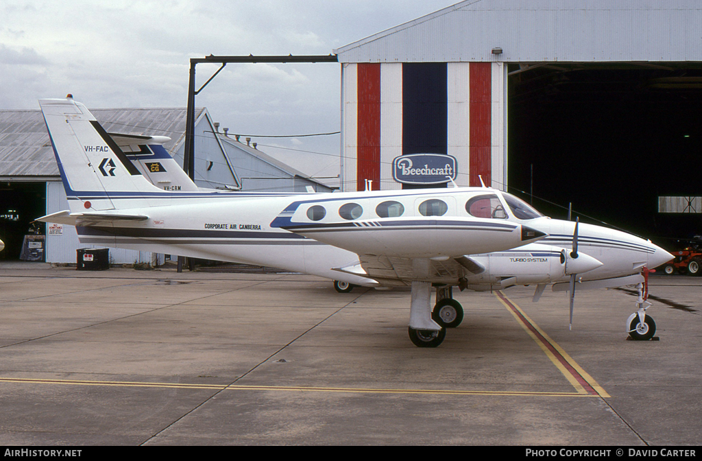 Aircraft Photo of VH-FAC | Cessna 340 | Corporate Air Canberra | AirHistory.net #12396