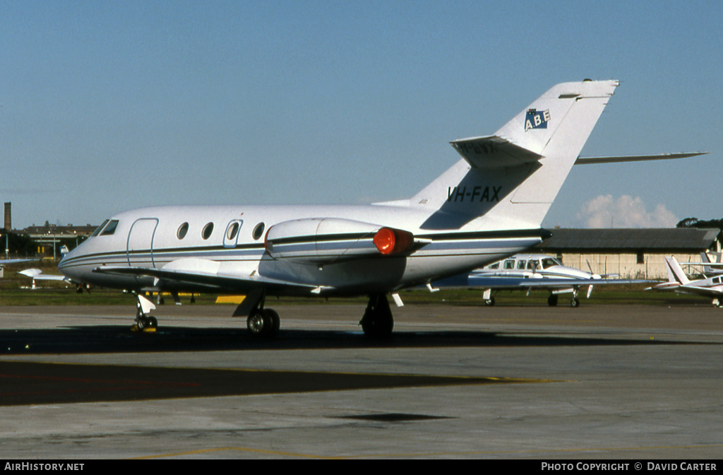 Aircraft Photo of VH-FAX | Dassault Falcon 20F | ABE Jet Charter | AirHistory.net #12408