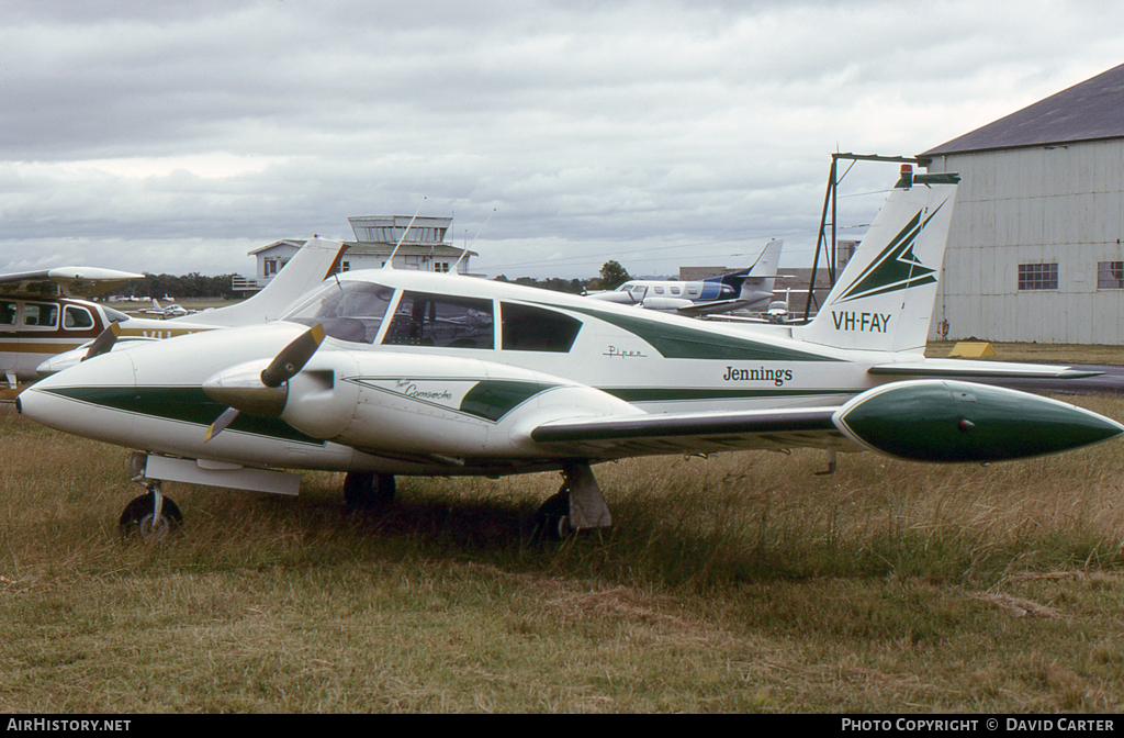 Aircraft Photo of VH-FAY | Piper PA-30-160 Twin Comanche | Jennings Homes | AirHistory.net #12409